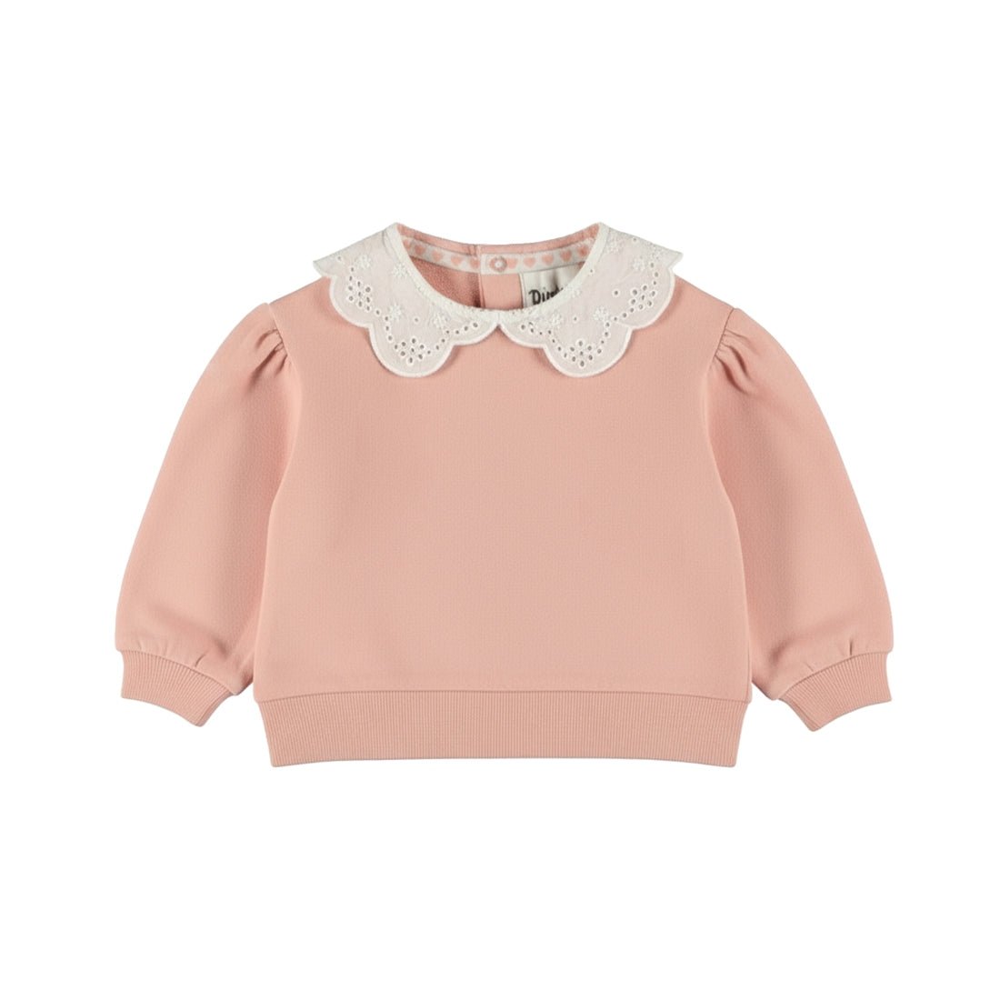 Sweat col broderie 60358