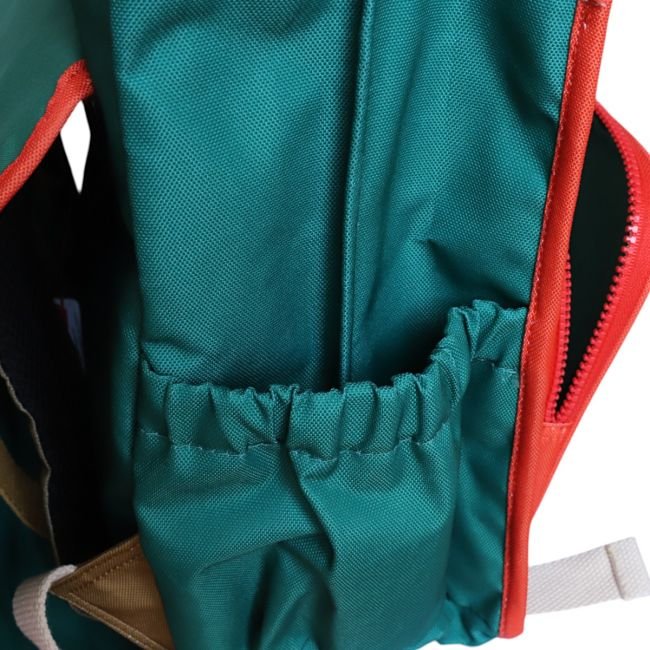 Cartable école vert et damier