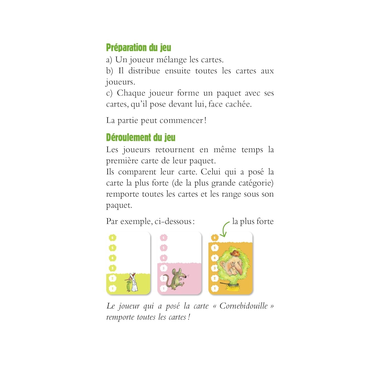 Jeu de bataille - Cornebidouille