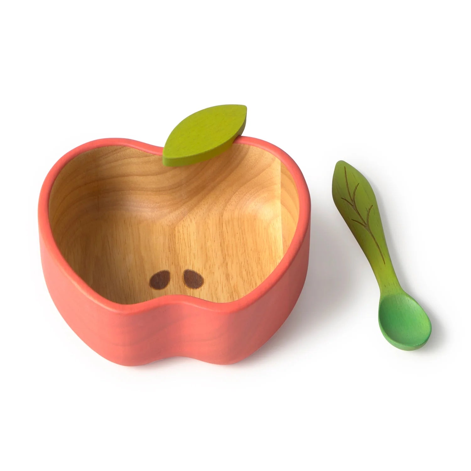 Ensemble bol et cuillère Pomme